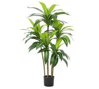 Fake Plants Artificial Plant 4FT Dracaena Tree Faux Plants,Tall Artificial Plants For Indoor, Fake Trees For Home Decor Office Artificial Plants Indoor Outdoors