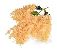 Fake Plants Decor 12pcs Artificial Wisteria Flowers Vine Wreath Wedding Arch Decoration Leaf Rattan Trailing Silk Flower Ivy Wall Decor Plants(A11-)