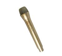 Fake Play Pretend Costume Microphones for School, Gold | Handheld, Photography Props, Stage, Costume Role Play, Birthday Party, Karaoke Fun, Family Gatherings