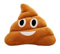 Fake Poo, Emoji Cushion Filled Plush Soft Poo Toy Pillow, Plush Pillow Round Triangle Cute Filling Toy Decoration, Brown Birthday Gift for Children and Friends