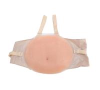 Fake Pregnant Belly Artificial Pregnancy Belly Silicone Pregnant Belly Bump Tummy Photography Actor Performance Prop with Adjustable Strap for Costumes Cosplay (XXL)
