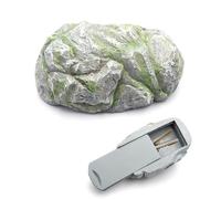 Fake Rock Hidden Storage Key Hider Outside, Spare Key Simulate Stone Keys Case for Home Garden Yard Outdoor Decor, Hider Decoration Safe Holder Stone（Bottom inner size:9 * 4 * 1.9cm）
