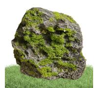 Fake Rock - Realistic Moss Stone Decoration | Fake Landscape Rocks | Waterproof, Sun-resistant Artificial Boulder Ornament for Garden, Aquarium, Terrarium, Outdoor Yard, Pond, LAN