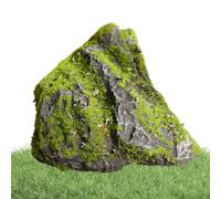 Fake Rock - Realistic Moss Stone Decoration | Fake Landscape Rocks | Waterproof, Sun-resistant Artificial Boulder Ornament for Garden, Aquarium, Terrarium, Outdoor Yard, Pond, LAN