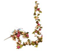 Fake Rose Vine 2.5 Meters Rose Artificial Flowers Christmas Garland for Wedding Home Room Decoration Spring Autumn Garden DIY Fake Plant Vine(Color 10)