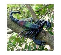 Fake Scorpion Soft Rubber Realistic 14cm/5.5in for Keep Birds Away Scare Squirrels Halloween Prank Props Scare-Black