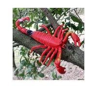 Fake Scorpion Soft Rubber Realistic 14cm/5.5in for Keep Birds Away Scare Squirrels Halloween Prank Props Scare-Red