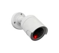 Fake Security Camera with Blinking Red LED, 180° Rotatable ABS Housing, Compact Anti-Theft Device for Home Simulated CCTV ABS Low Power Consumption Monitor Rotating Non Functional Security Fake