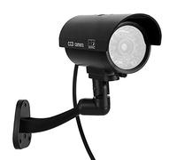 Fake Security Monitor, 3-6 Months Work CCTV Camera, Anti-theft Dummy Camera Black Waterproof Safe for Supermarket Hotel