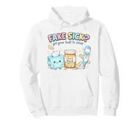 Fake Sick Get Your Butt To Class Funny Back To School Pullover Hoodie