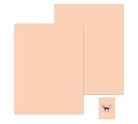 Fake Skin 3mm Thick Tattoo Skin 8 x 6 Inch Double Sides Soft Silicone Tattoo Practice Skins for Beginners and Artists, 2pcs