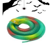 Fake Snake,Realistic Snake Toy 31.5in - Garden Props to Keep Birds Away, April Fools' Day Pranks and Halloween Decoration