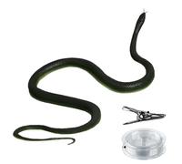 Fake Snake Toy Deceptive Prop, 120cm Golf Snake Joke Naughty Snake with Rope Clip, Joke with Rope Snake Easy to Play and Accessor