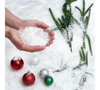 Fake Snow 320g (12OZ) - Artificial Snow Flakes & Faux Snow Decor for Christmas Snowflake Decorations Tree, Crafts, Village, Nieve Artificial para Ábol de Navidad.