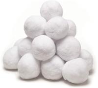 Fake Snowball Indoor Snowball Fight Fake White Elf Christmas Snowballs for Xmas Trees, Home Decoration, Children’s Indoor Snow Fights, Festive Countdown Fun and more (40)