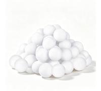 Fake Snowballs White Realistic Artificial Snowballs,Fake Snowball for Indoor Snowballs Fight Game,Xmas Fake Snow Balls for Family Adult Snowball Throw Games,Christmas Tree Decorations (7CM)