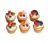 Fake Soft Cupcake Model For Wedding Decoration And Crafts, Long Lasting Design