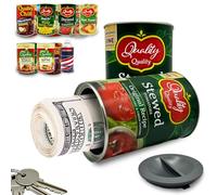 Fake Soup Can Diversion Safe - Keep Your Valuables Safe - like Jewelry, Cash, Money, Coins, Car Keys - Storage Home Security - Tomato