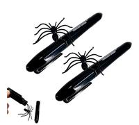 Fake Spider Pen,Funny Joke Pen Prank Gag Gadget,Magic Tricks 3d Jumping Spider,Realistic Pocket Size Prank Pens,Fun Novelty Joke Gift For Family,Colleagues,Birthday Or Party Entertainment (2PCS)