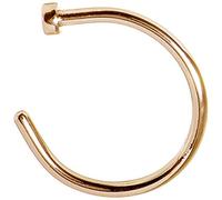 Fake Sterling Nose Ring Lip Ring Septum Cartilage Tragus Helix Ring Piercing 20g (6mm, Gold)
