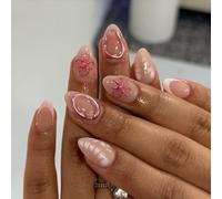 , Fake Stick Glues on False Acrylic Artificial False for Art Designs Acrylic Glues on for Women Clear