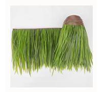 Fake Straw Fireproof Artificial Palm Thatch Simulation Thatch Roll 100x50cm/39.3" X 19.6" Synthetic Palm Leaves Thatch Roofing Thatch Roofing for Tiki Bar Garden Deco(Yellow a,0.5x4m)