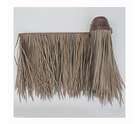 Fake Straw Fireproof Artificial Palm Thatch Simulation Thatch Roll 100x50cm/39.3" X 19.6" Synthetic Palm Leaves Thatch Roofing Thatch Roofing for Tiki Bar Garden Deco(Yellow a,0.5x4m/1.64X13.1ft)
