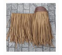Fake Straw Fireproof Artificial Palm Thatch Simulation Thatch Roll 1x0.5cm/3.28 X 1.64ft Synthetic Palm Leaves Thatch Roofing Thatch Roofing for Tiki Bar Garden Deco(Yellow f,0.5x6m/1.64X19.7ft)