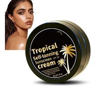 Fake Tan Sunscreen - Tanning Moisturiser SPF 30 - Self Tan & Sun Protection Dual-Usage For Indoor & Sunbeds - No Streaks, Deep Nourish, Sun-Kissed Glow Gradual Tan - Dark Shade