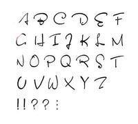 fake tattoos, temporary tattoos,3 Sheet Alphabet Temporary Tattoo Stickers Handwriting DIY Name Tattoo Kit English Letters Fake Tattoo
