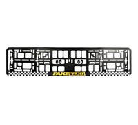 FAKE TAXI UV PRINT Car Registration License Number Plate Surround Holder Frame Surround BLACK TAP60 (1)