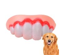 Fake Teeth Toy Dentures for Dogs Rabbit Teeth - Funny Dog Teeth Braces, Ugly False Teeth, Dog Buckk Teeth, Silicone Fake Teeth Toy, Tear-Resistant Dog False Teeth, Suitable Dog Chew Toys Pet Supplies