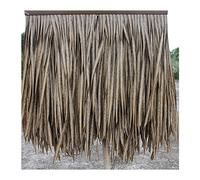 Fake Thatch Brick Palm Thatch Roll PE Plastic Simulation Thatch Tile Fake Straw Imitation Plastic Decorative Straw Winery Decorative Fake Thatch(Yellow f,20pcs)