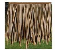 Fake Thatch Brick Thatch Palm Grass Roll Simulated Artificial Thatch Grass Artificial Plastic Simulation Roof Grass for Outdoor House Decoration(Yellow4,6pcs)