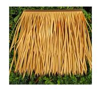 Fake Thatch Brick Thatch Palm Grass Roll Simulated Artificial Thatch Grass Grass Artificial Plastic Thatch Roof Decoration Flame Retardant Thatch Roll(Yellow b,2pcs)
