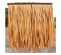Fake Thatch Brick Thatch Palm Grass Roll Simulated Artificial Thatch Grass Grass Artificial Plastic Fur Straw Pavilion Fake Straw(Yellow4,4pcs)