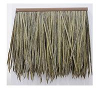 Fake Thatch Palm Thatch Roll Simulation of Thatch Tile Man-Made Thatch Fake Straw Artificial Plastic Pavilion Thatched Roof Decoration Thatch(Yellow e,10pcs)