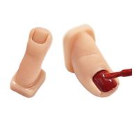 Fake Toenail Mannequin - Silicone Pedicure Practice Tool - Soft Multi-Purpose Toenail Practice Model Set of 2 for Pedicure Skill Enhancement At Home Salon