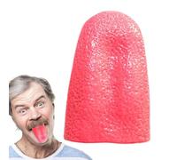 Fake Tongue Toy - 5.4x3.5x1cm Elastic Halloween Prank Prop, Realistic Bouncy Tool | Perfect for Haunted Houses Masquerade Stage Parties Creepy Tricks Kids Adults Fun Entertainment Festival