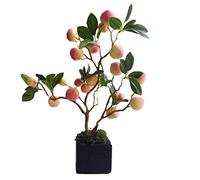 Fake Trees Simulation Fruit Bonsai Artificial Tree Fake Peach Plants Living Room Home Desktop Decoration Decor Artificial Tree