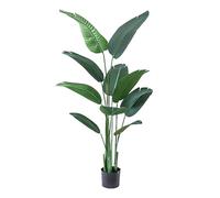 Fake Tropical Palm Tree Artificial Fake Plants Indoor Faux Tropical Palm Potted Artificials Plants Faux Plant For Home Indoor Outdoor Office Modern Decor(120cm/3.9ft)