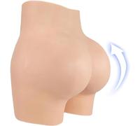 Fake Vagina Panties Silicone Pants Crossdressing Underwear Hip Lift Butt Shaper Control Panty(White,Upgrades)