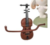 Fake Violin, Miniature Violin Model | Home Decor Violin Statue Vintage Desktop Decoration | Miniature Violin with Stand, Miniature Musical Instrument for Bar, Musical Work