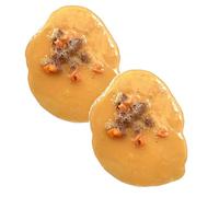 Fake Vomit Prank Toy - Ultra Realistic Barf Prank Joke for Halloween & Office - Reusable TPR Soft Glue Simulation Vomit Block - Hilarious Gag Gift (2, One Size)