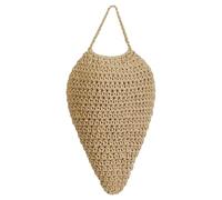 Fake Wasp Nest, Hornet Nest Decoy, 14.17x7.87 Inches Artificial Hive Crochet Decoration, Outdoor Deterrents for Farm, Garden, Porch, Backyard, Camping, Orchard, and Patio Use