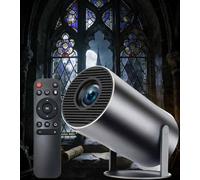 Fake Window Projector, 4k Book Projector for Reading, Window Projector Scenes with Wifi and Bluetooth, 210° Rotation, ±15°auto Keystone Ambience Fantasy Window Projector For Android (Gray)
