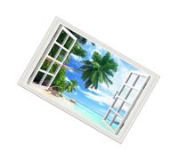 Fake Window Wall Decal 33.8x22 Inch Removable Vinyl Art