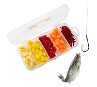 Fake Worm - 100 Piece PVC Soft Lure Kit, Realistic Artificial Bait, Highly Movable, Effective for Predator Fish, Tear Resistant and Versatile Ideal for Lure Fish