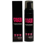 Fake You! Tanning Mousse - Lightweight Self Tan for a Natural-Looking, Streak-Free Glow - Hydrating Self Tan Mousse for All Skin Types - Medium Shade - 200ml