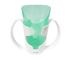 FakeFace Adult Nosey Cup with 2 Handles Holder 250ml No Spill Cup Cut Out Plastic Drinking Glass Prevent Choking for Elderly Patient Disabled Hospital Nursing Home